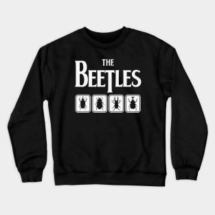 The Beetles: Punny Parody Beetlemania Silhouette Design Crewneck Sweatshirt